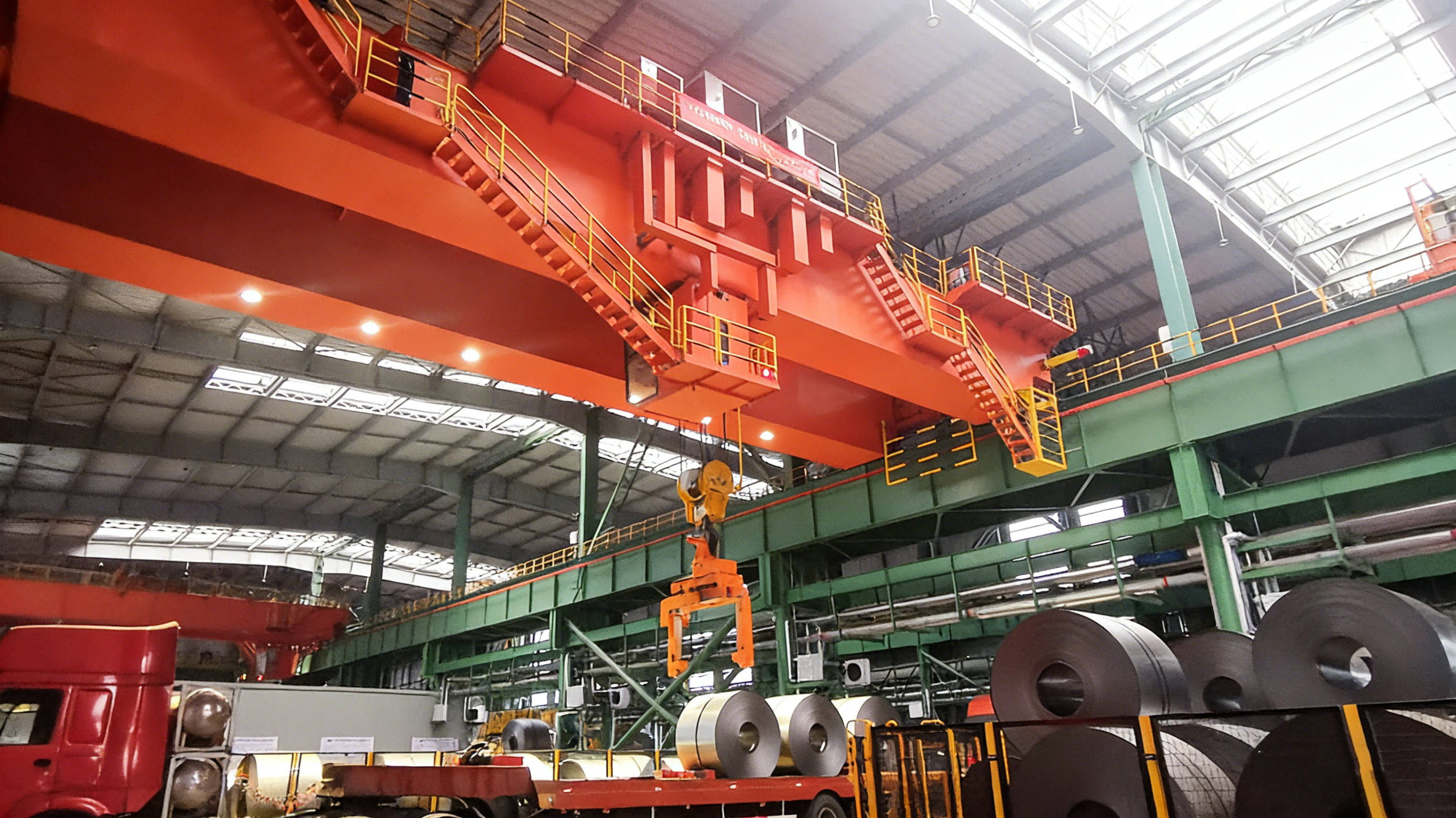 Zehua Intelligent Steel Double Girder Bridge Crane 30m Span 25m Lifting Height Henan-Made for Metallurgical Industry