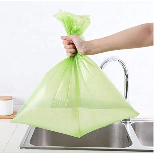 Мусор мусор кукурузная крахмала контейнерные покрытия биоразлагаемые компостные пакеты