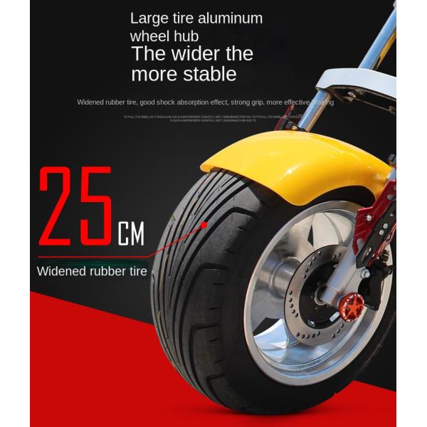 Brushless Controller Electric Two Wheel Waterproof Scooter E Mobility Scooters Made