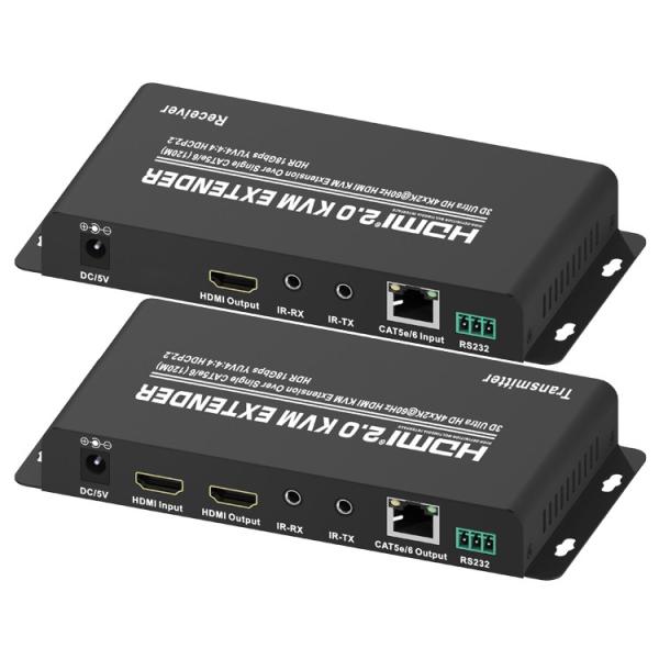 HDMI 2.0 Over Single CAT5e 120M HDMI KVM Extender