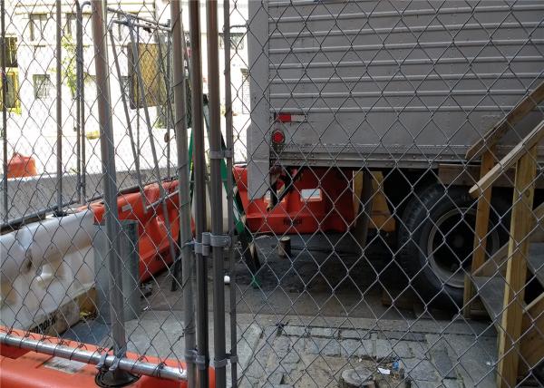 Portable 6ft X 12ft Temporary Chain Link Fence Diameter 2.5mm / 2.7mm