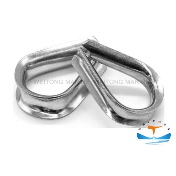 Heavy Duty Rigging Lifting Equipment / Galvanized Wire Rope Thimble