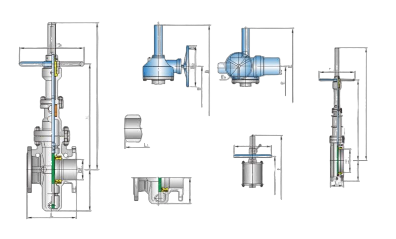 Zero Leakage High Temperature Oil Manual Handwheel WCB Flange End Industrial Flat Gate Valve