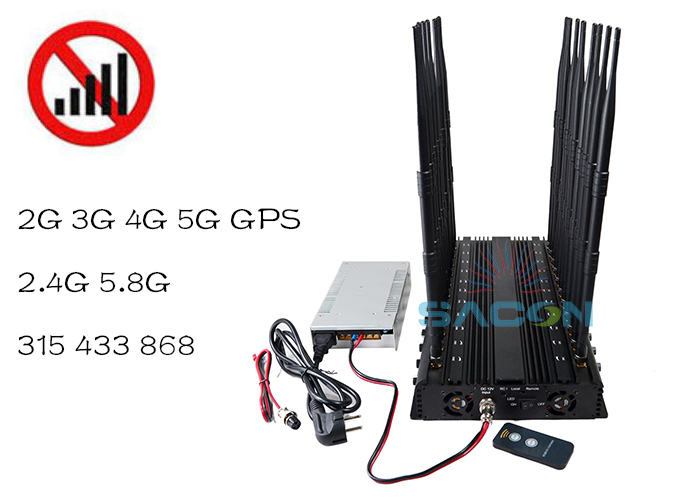 315 433 868 VHF UHF регулируемый блокировщик сигналов 5G