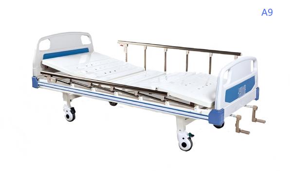 Dual-Layer Manual Nursing Bed with Manual Crank Adjustments and Hardness Options for Hospitals and Care Facilities