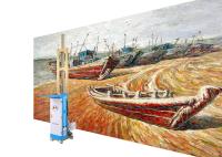 Máquina de impressão vertical da parede 3d de Zkmc 220v, laser que posiciona a impressora da parede