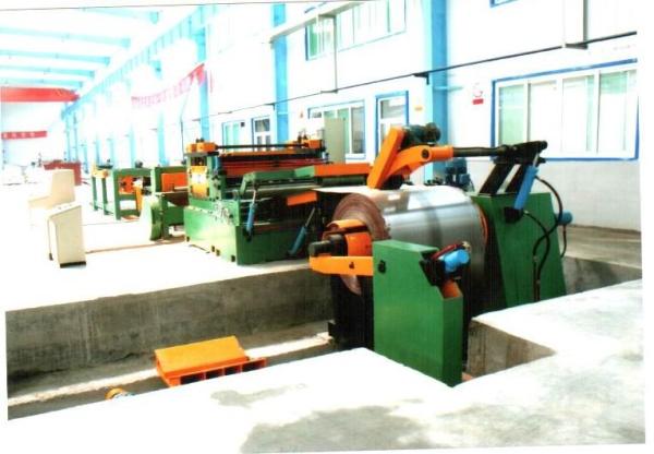 1300mmx5mm Steel Coil Slitting Machine Adopt Pneumatic Nesting Stacking