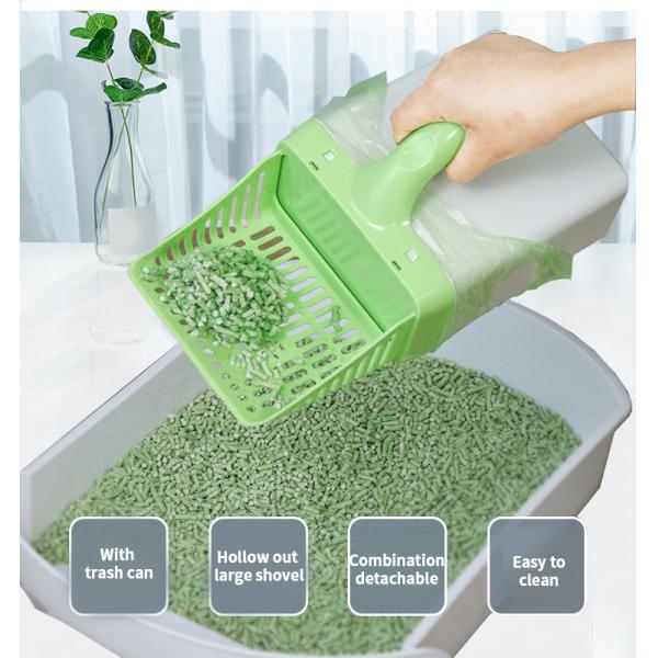 Espada de caja de basura de gatos verde y sostenible ABS Espada de basura de gatos fácil