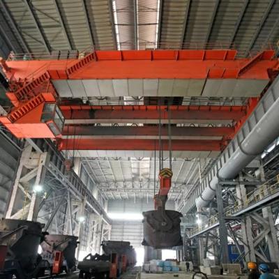 Metallurgical Workshop Casting Bridge Overhead Crane Double Girder For Pouring Ladle