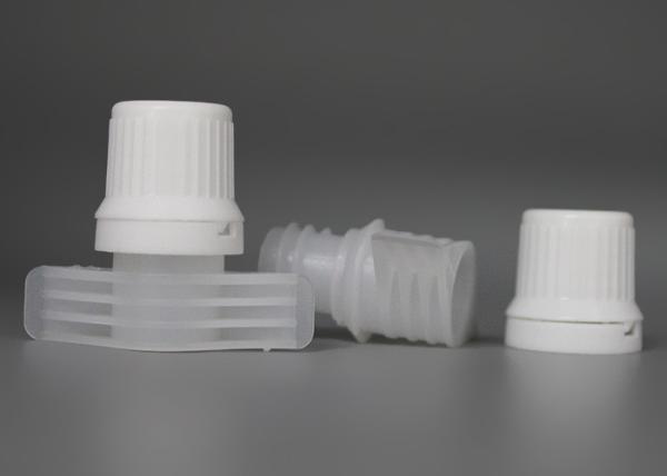 9.6mm Easy Pour Plastic Spout Caps With Safety Ring Top On Laundry Bags
