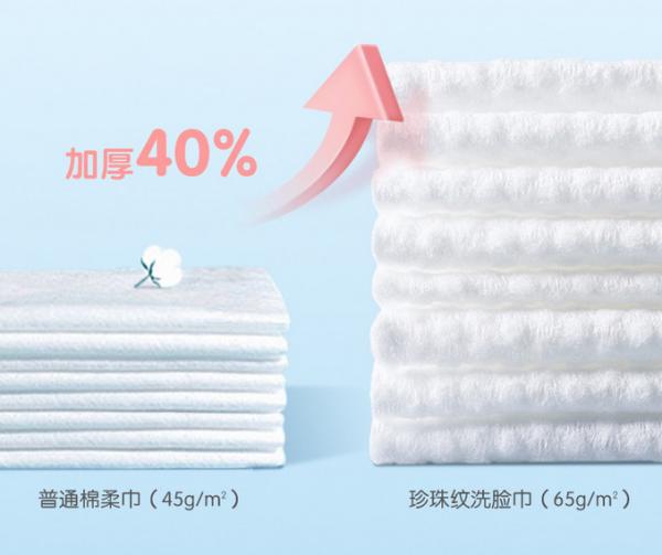 Custom Soft Cotton Disposable Daily Cleansing Facial Towelettes For Dry And Wet Using