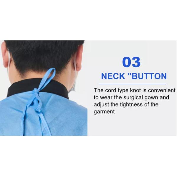 Устранимые медицинские мантия уровня 2 одежды SMS изоляции хирургическая для больницы