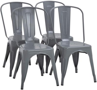 Stackable Trattoria Stackable Restaurant Chairs Indoor Outdoor Solid Back