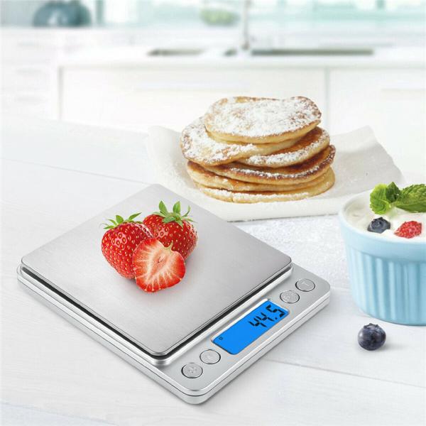 Caterers Canteens Precision LCD Electronic Jewelry Scale 0.01g/0.1g/500g/1kg Digital Weight Measuring Balance for Kitchen Tea Baking Jewelry