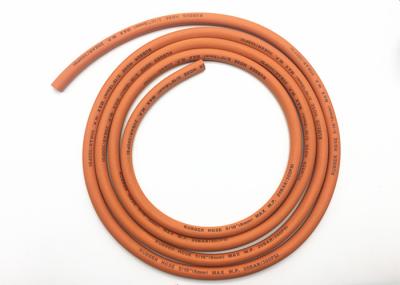 NBR Material Orange Rubber Lpg Gas Hose 5 / 16 Inch for Domestic Cooking