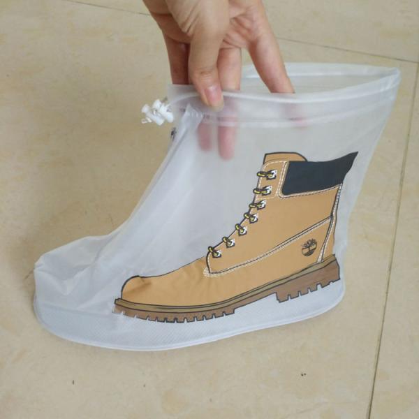 Waterproof Plastic High Heel Boots Rain Shoes Cover For Rain,  ankle Boot Foldable Waterproof Rain Shoes covers