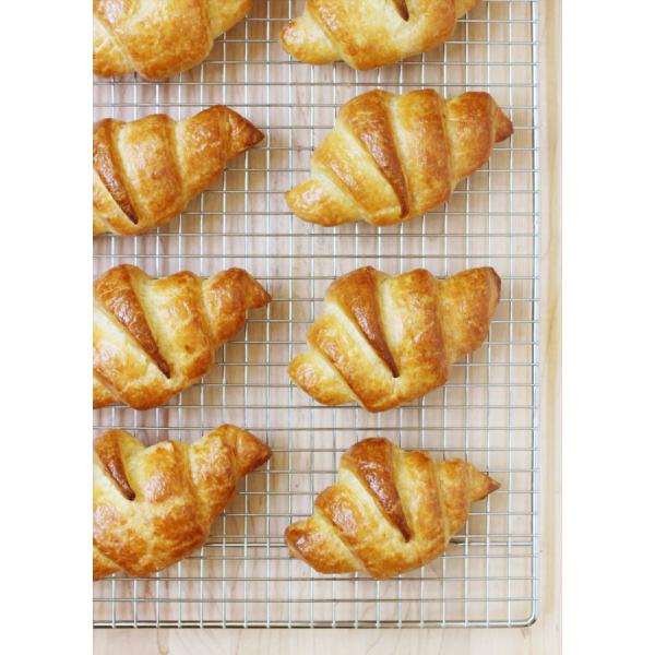 Línea de producción de pan de croissant pequeño de acero inoxidable para panaderías / cafeterías
