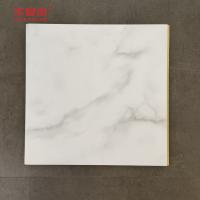 Painel de parede Wpc de mármore branco de alta qualidade 600x9mm Painel Wpc laminado à prova d'água fácil de limpar