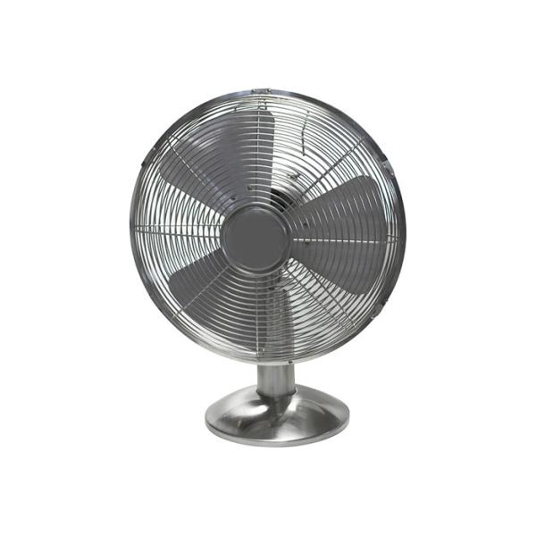 Home Appliances 12 Inch Metal Table Fan Strong Power 90 Degree Oscillating