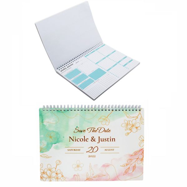 Sublimation B5 PET Cover Spiral Coils Weekly Planner Blank Schedule Book For Heat Press