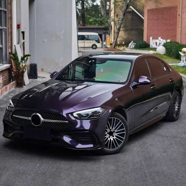 Glossy Ghost Midnight Purple Car Wrap Foil Best Car Vinyl Wrap Brand Color Shift Car Wrap