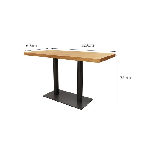 Retro Design Coffee Shop Leisure Table and Chair Restaurant Furniture Wood Dining Table Set Solid Wood Dining Room Furniture