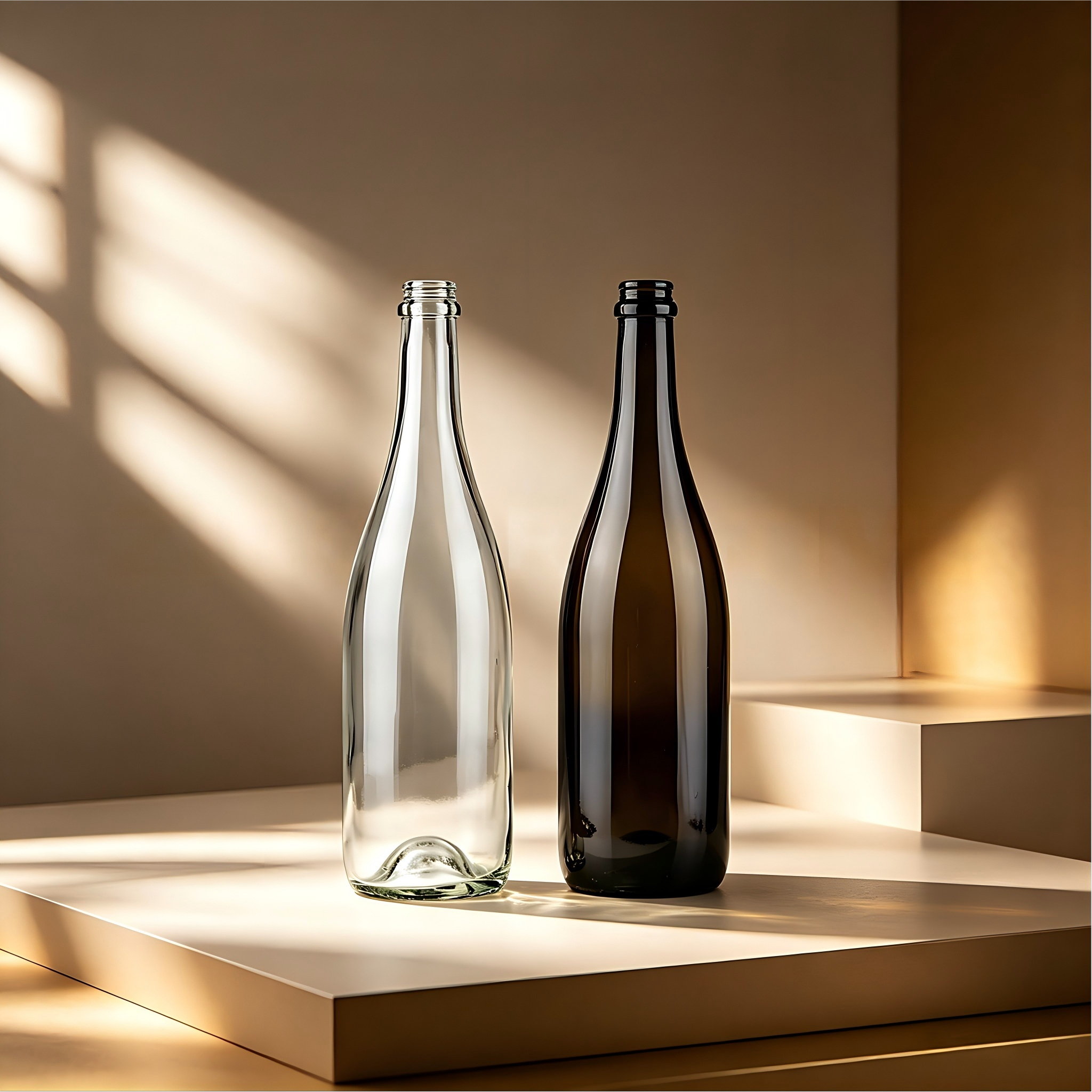 750ml Antique Green/Flint Classic Champagne Glass Bottle Champagne Top For Sparkling Wine 650g 3711P-1