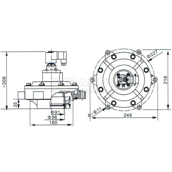 3'' CA76MM Goyen Type Dust Collector Pulse Jet Valve