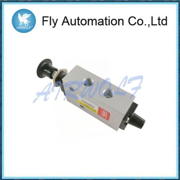 Metal Pneumatic Manual Valve Direction Control Pneumatic Push Button Valve XQ250422