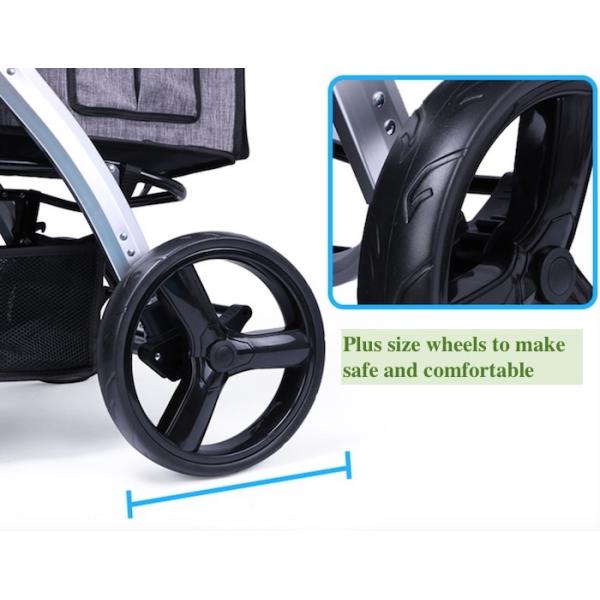 Fuentes lindas del animal doméstico de la carretilla del gris 600D Oxford de la tienda impermeable de aluminio del perro el 103x90x60cm