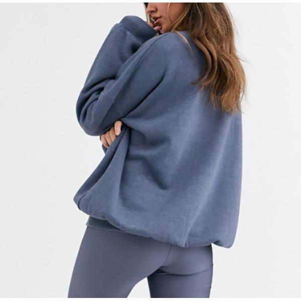 Сверхразмерной простой фуфайка плеча шеи экипажа упаденная фуфайкой в сером цвете слона