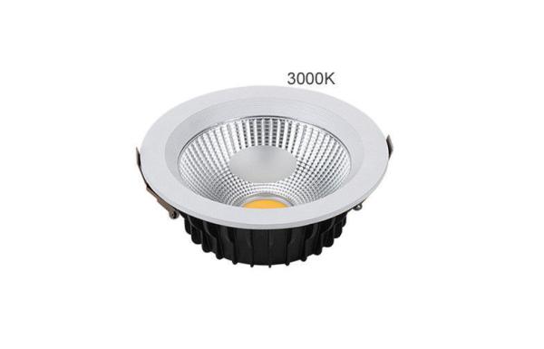 Durable 20W COB LED Downlights Bedroom 80Ra 100LM/W Recessed Installation