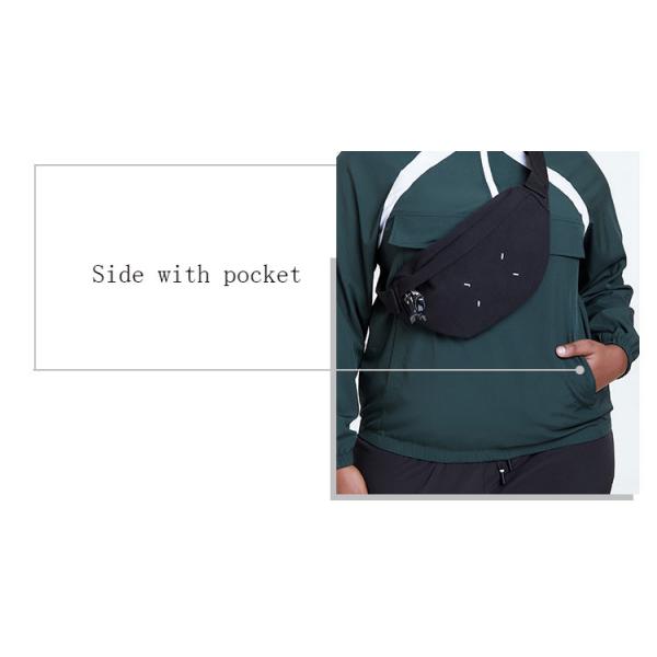 Dark Green Women'S Plus Size Yoga Wear White Splice Oversized Sports Hoodie