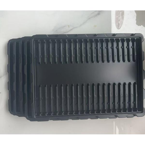 Customized Design Transparent PET Eco-friendly Anti-static Plastic Blister Tray for Electronic Components