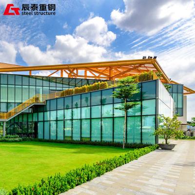Galvanized Steel Structure Construction 1000 Tons For Showroom Office