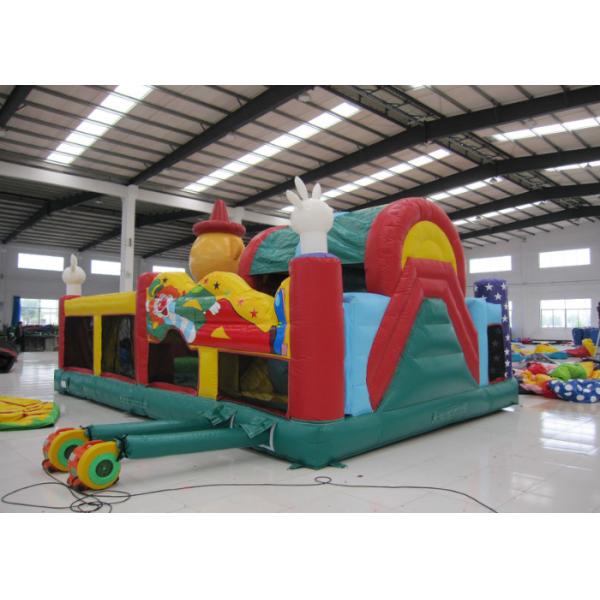 Город потехи красочного смешного клоуна раздувной огнестойкость брезента Pvc 8 x 6 x 5m 0.55mm