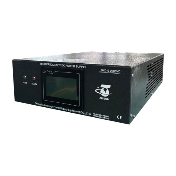 12V 200A IGBT Electroplating Rectifier with PLC HMI Modbus TCP Low Ripple ≤3% 220V 3 Phase Input