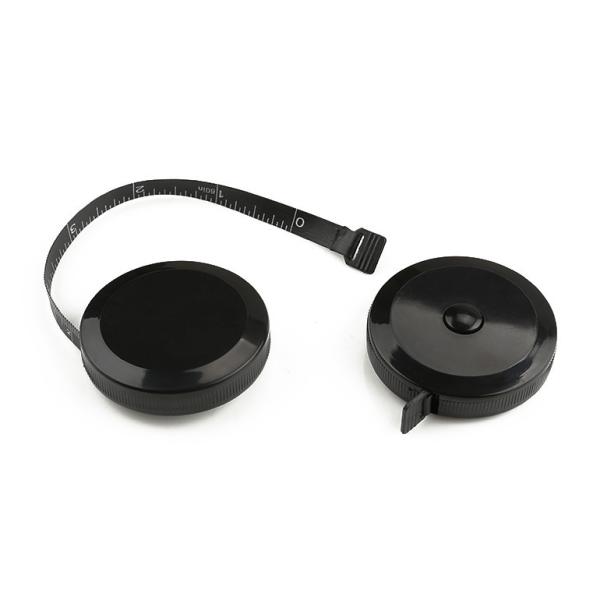 Wintape Wholesale Bulk Hight Quality Retractable Black Body Tape Measuring Tools With Platic Tab For Promotion Gift