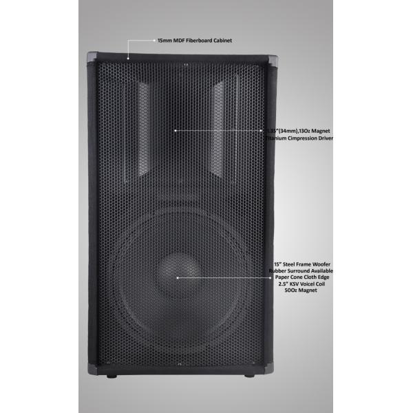 15 Inch 300W Wooden Cabinet Professional Speaker Box Design WPA15