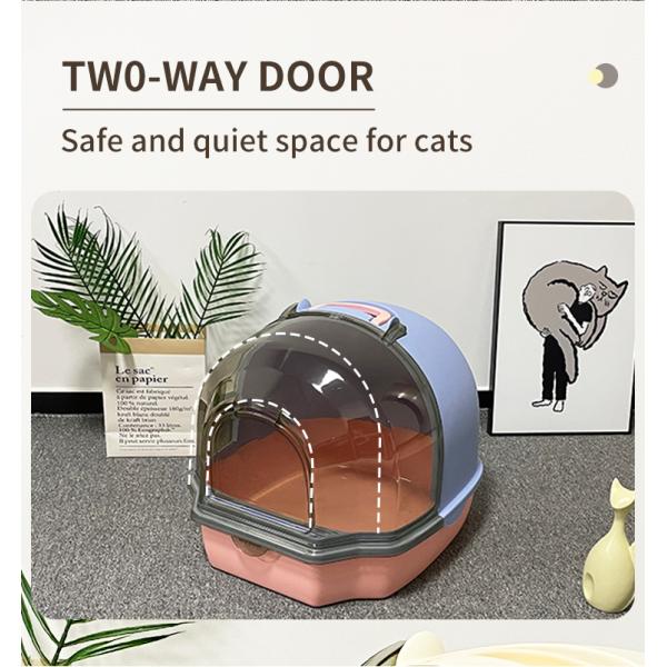 Cat Toilet 2150g Fully Enclosed Flip Top Large Toilets For Self Cleaning 2023 Function