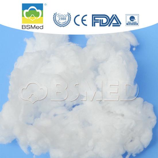 Medical Bleached Raw Cotton Wool Odorless With 13 - 16mm Fiber Length