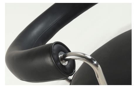 Espaldar confortável de couro Rotatable do metal nórdico da mobília do restaurante do hotel que janta a cadeira