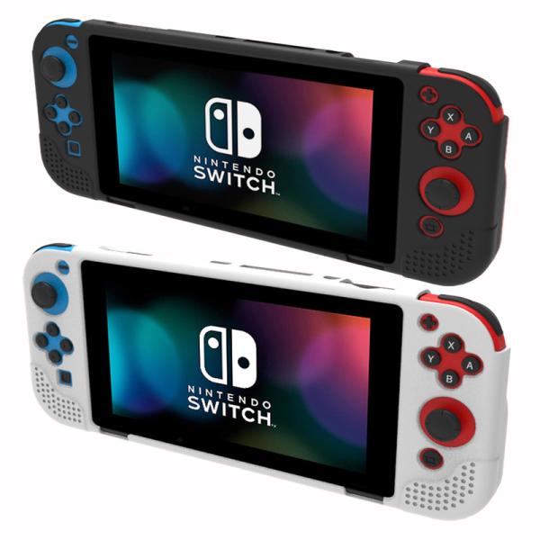 HOXC Popular Silicone Shell Case for OLED Switch, OME Nintendo Factory OLED Switch Nintendo Cover Devices with Big Kickstand Cutout