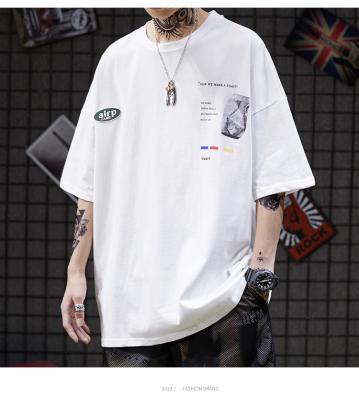 ODM 100% Cotton Streetwear Shoulder T Shirts 3XL Fashion Custom Printing