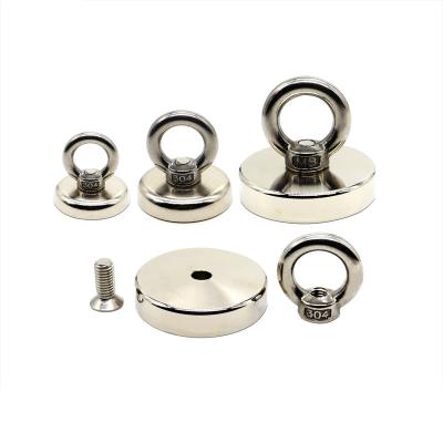 High Strength Neodymium Eyebolt Magnet Customization Pull Force