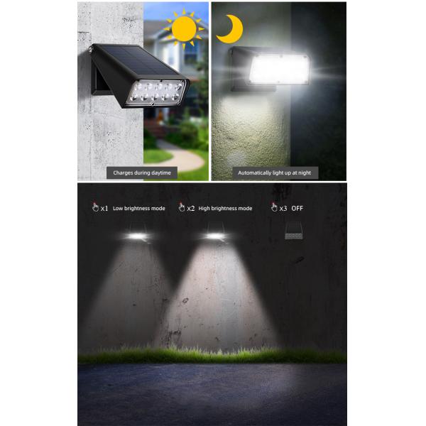 Super Bright Solar Wall Garden Lights Waterproof and Long-Lasting for Yard Protectio