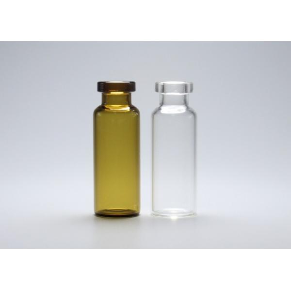 4ml Clear or Amber Empty Medicinal Tubular Glass Vial Bottle Container