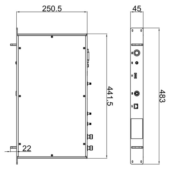 LKAV3307 4W Power  1U Shipborne Video Transmission IP MESH Радио