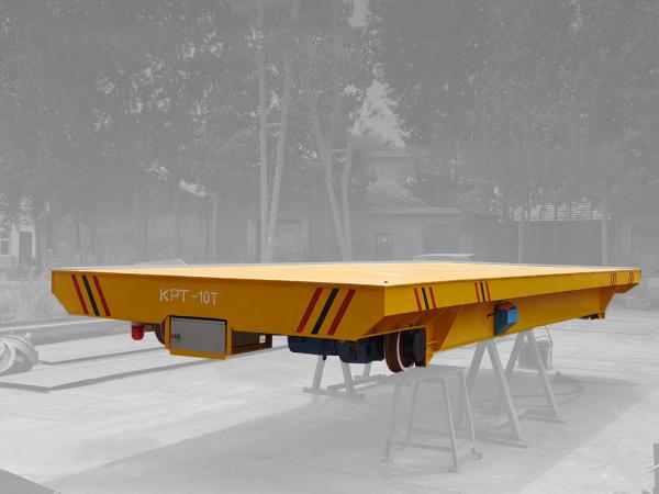 Mobile Cable Powered Towing Trolley Self-Propelled Railway Steel Trailer For Transferring