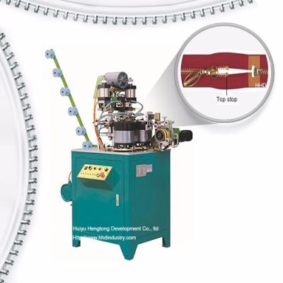 Fully Automatic Auto Metal Zipper U Type Double Top Stop Machine